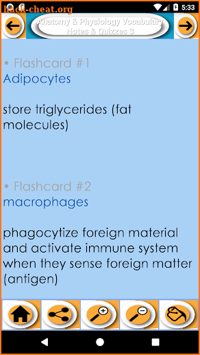 Anatomy & Physiology Vocabulary Exam Review App screenshot