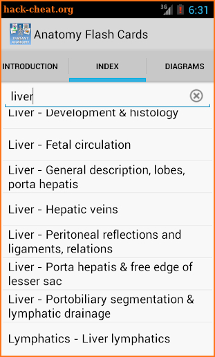 Anatomy Flash Cards screenshot