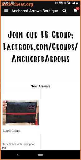 Anchored Arrows Boutique screenshot