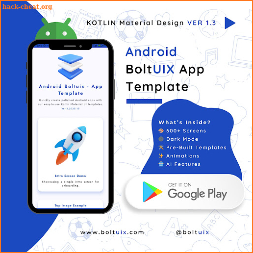 Android Boltuix - App Template screenshot