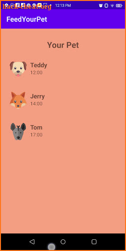 Android - Feed Your Pet screenshot