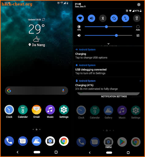 Android P Black Theme for LG G8 V50 V40 V35 G7 V30 screenshot