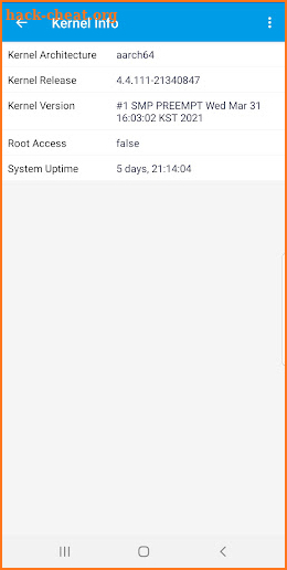 Android System Info screenshot