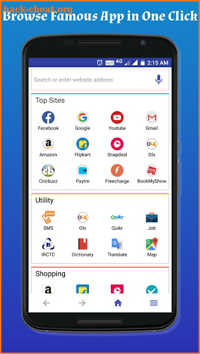 Android Web Browser 2019- Fast Download & Secure screenshot