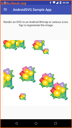 AndroidSVG Sample App screenshot