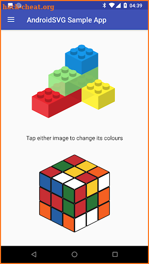 AndroidSVG Sample App screenshot