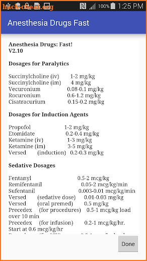 Anesthesia Drugs Fast screenshot