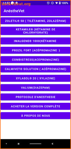AnéstheVet app version complète screenshot