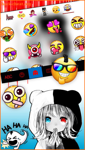 Angel Devil Girl Keyboard Theme screenshot