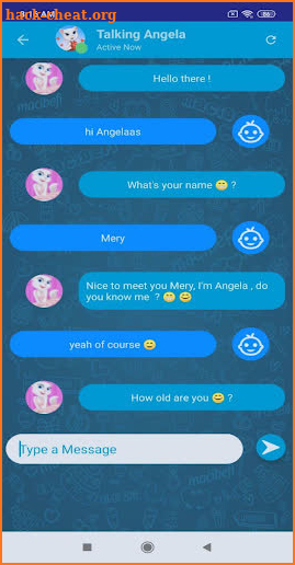 Angela’s 📱 talking & Video Call + Chat Simulator screenshot