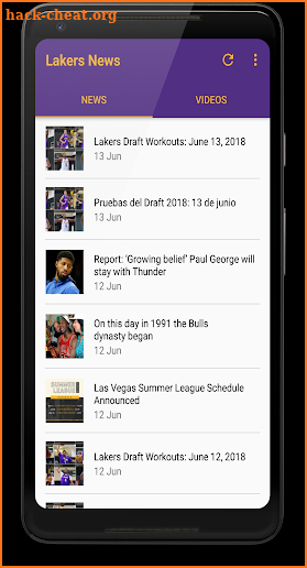 Angeles Lakers News screenshot