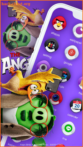 Angry Birds 2 Chuck Themes & Live Wallpapers screenshot