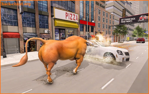 Angry Bull City Attack :Robot Shooting Game Free screenshot