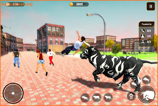 Angry Bull City Rampage: Wild Animal Attack Games screenshot