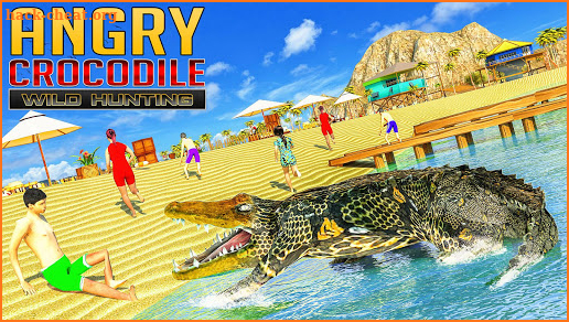 Angry Crocodile Game: New Wild Hunting Games screenshot