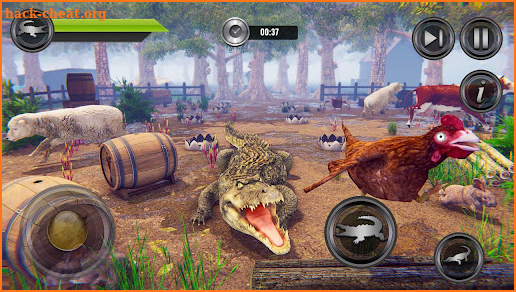 Angry Crocodile Wild Attack 3D screenshot