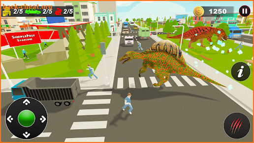 Angry Dinosaur City Rampage screenshot