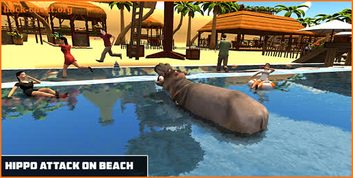 Angry Hippo Attack Simulator-City & Beach Attack screenshot