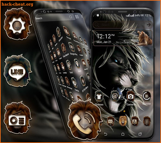 Angry Lion Launcher Theme screenshot