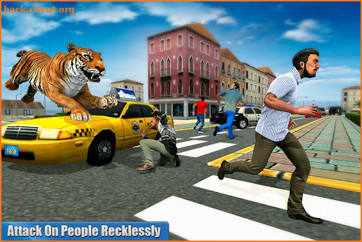 Angry Tiger Family Sim City Attack screenshot