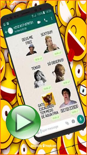 Animadas Figurinhas Memes Com Frases WAStickerApps screenshot