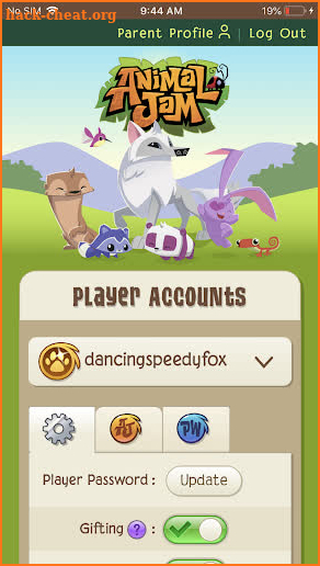 Animal Jam Parent Tools screenshot