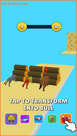 Animal relay race screenshot