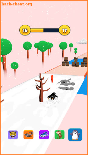 Animal relay race screenshot