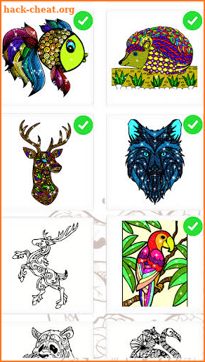 Animals Color By Number Glitter Coloring Book screenshot