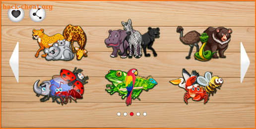 Animals educational puzzle games for kids screenshot