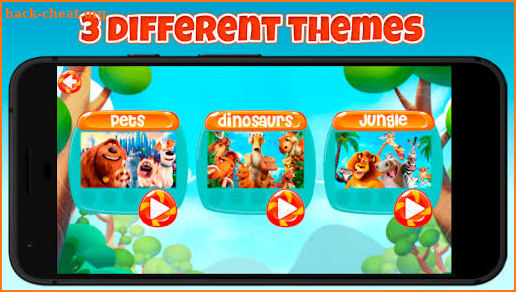 Animals memory game for kids. Matching game. screenshot