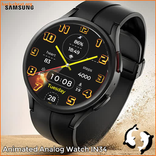 Animated Analog Watch Face 34 screenshot