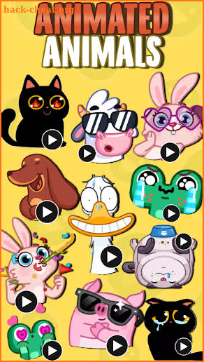 ANIMATED Animals WastickerApps screenshot