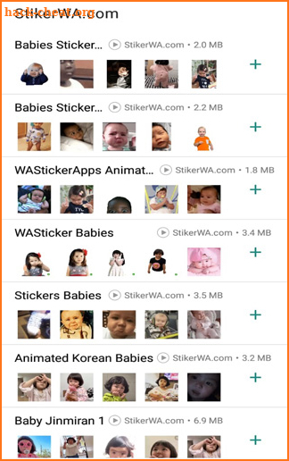 Animated Babies WAStickerApps screenshot