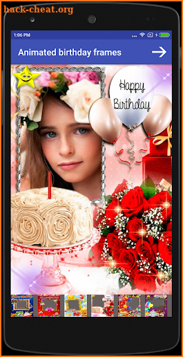 Animated Birthday Frames Maker screenshot