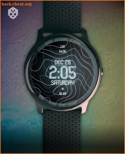 Animated Curves Watch Face screenshot