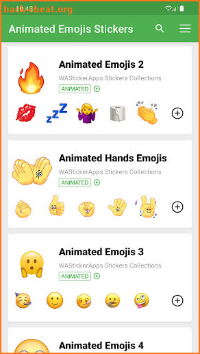 Animated Emojis stickers WAStickerApps screenshot