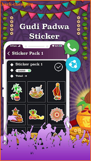 Animated Gudi Padwa WAStickers screenshot