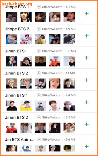 Animated KPOP BTS Sticker WA screenshot