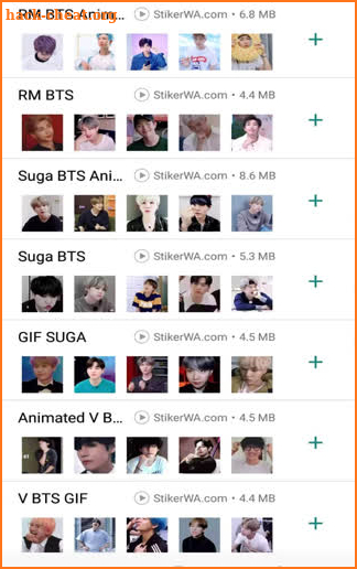 Animated KPOP BTS Sticker WA screenshot