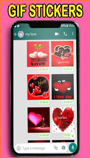 Animated love sticker for WhatsApp💝WAStickerApp💝 screenshot