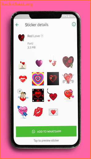 Animated love sticker for WhatsApp💝WAStickerApp💝 screenshot