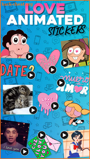 Animated Love Stickers! (WAStickerApps) screenshot