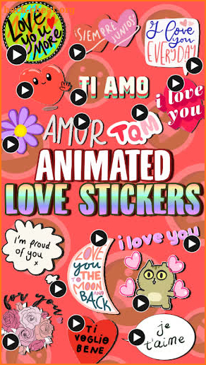 ANIMATED Love WastickerApps screenshot