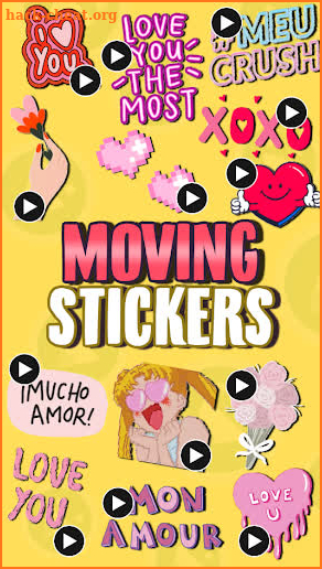 ANIMATED Love WastickerApps screenshot