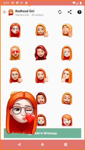 Animated Memojis and Emojis Stickers WAStickerApps screenshot