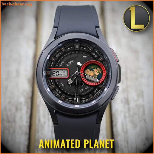 Animated Planet watch face screenshot