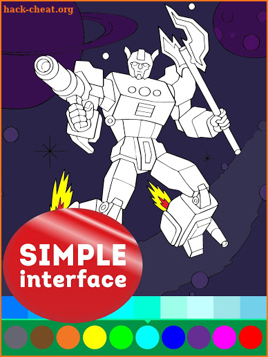 Animated Robots Coloring Book for Boys screenshot