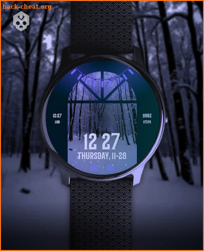 Animated Snow Watch Face screenshot