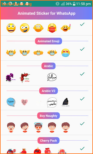 Animated Sticker Ready for WhatsApp WAStickerApps screenshot